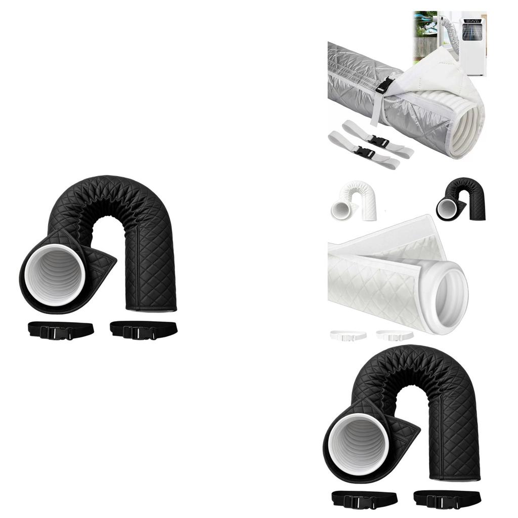 Adjustable Portable Conditioner Hose Insulation Cover with - Window Fabric for Duct