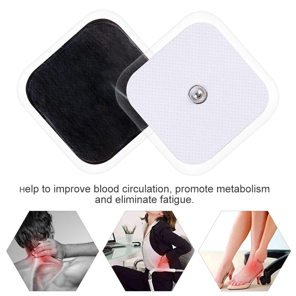 20Pcs 5x5cm Physical Therapy Electrode Plate Massage Sticking Electrode Patches Cell Plates