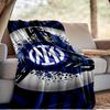 Inter Milan Crest Blanket Lightweight Ideal Bedding Blanket Perfect for Travel, Camping, Living Rooms, Offices, Sofas, Fan Christmas gift