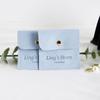 100Pcs Customized Logo 8x8cm Jewelry Microfiber Snap Bag Velvet Envelope Button Pouch Portable Travel Gift Organizer Ring Pocket