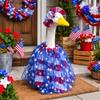 Костюм с юбкой для веранды на День независимости США, Юбка, Шляпа, Забавный наряд для патио на праздник