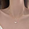 Fashion Friend Double Necklace Cubic T0395 Gold Gift for Women Fashion Necklace