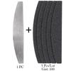 Straight Replacement Nail File 100/180/240 Grey Black Removable SandPaper With Stainless Steel Handle Metal Sanding Nail Files