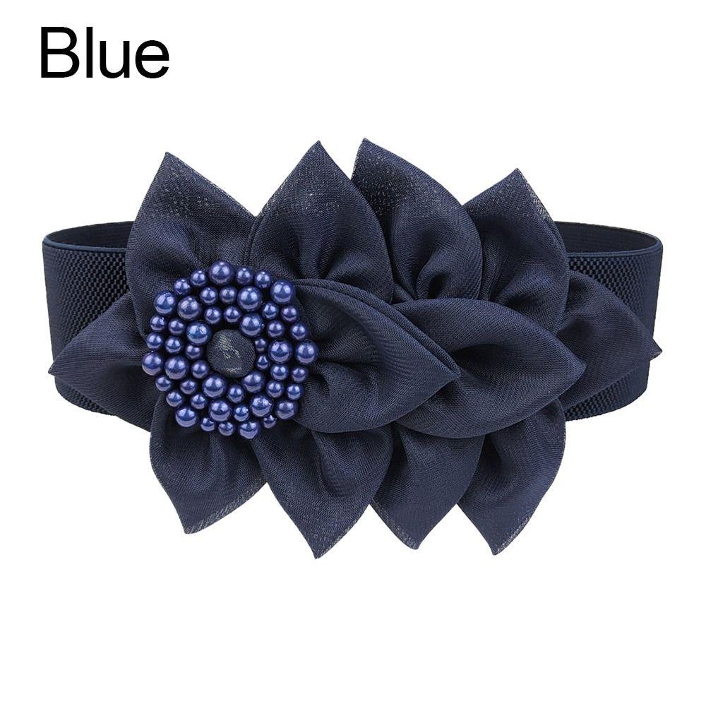 Широкий эластичный пояс с цветочной отделкой, декоративный ремень, изысканные поясные ремни, украшение для одежды