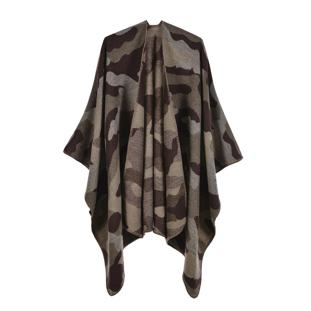 New Women's Autumn/Winter Jacquard Scarf Shawl Cape - Fashionable and Warm