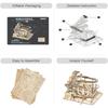 3D деревянные головоломки Marble Run Set - механический набор моделей для взрослых DIY американские горки игрушки подарки для мальчиков/девочек