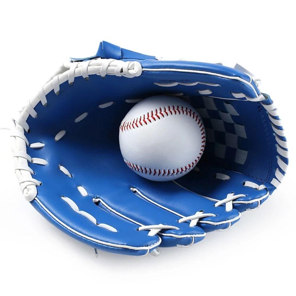 PU Leather Baseball Glove 3 Color Fielding Gloves Flexible Softball Mitt Glove Adult