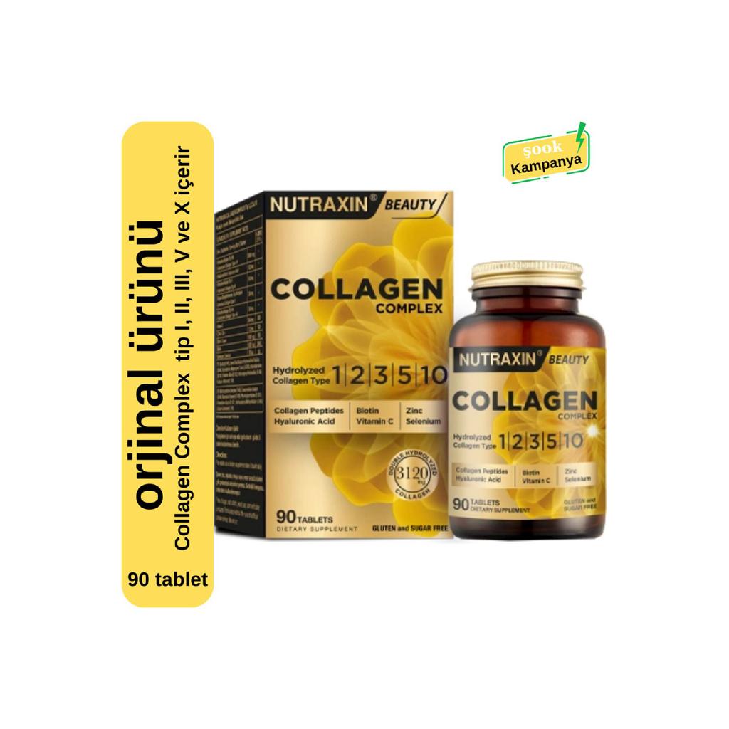 Коллагеновый комплекс 90 таблеток; Содержит коллаген типов I, II, III, V и X
