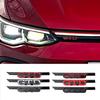 AABIL1 Car GTD GTI Logo Front Grill Emblem Trim Sticker Badge Accessorie For VW Volkswagen GTI Golf8 Polo Passat Mk6 MK7 Tiguan R RLine