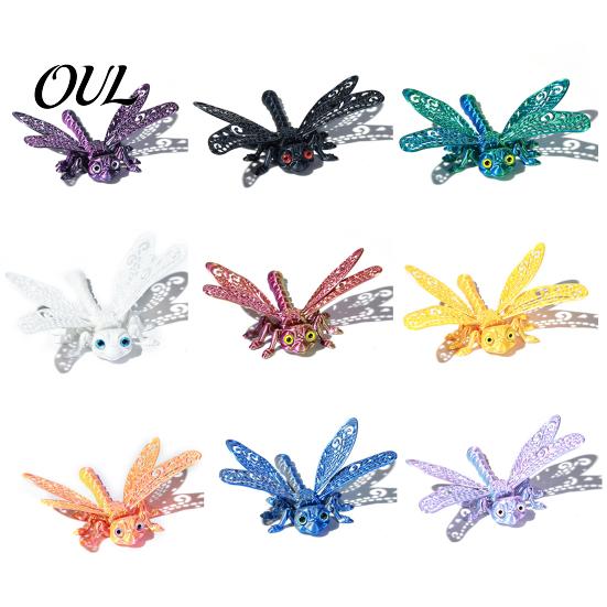 Creative Car Pendant Accessory 3D Printed Articulated Dragonfly Model, Flexible Realistic Animal Fidget Toys, Eco-friendly Plastic Figure Stress
