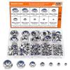 125Pcs Non-metallic Insert Hexagonal Lock Nut Set Lenny Anti-loose Nozzle Lock Nut Box M3M4-M12
