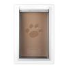 Pet Door for Wall with Lock and 3 Magnetic Flap System Metal Frame Small