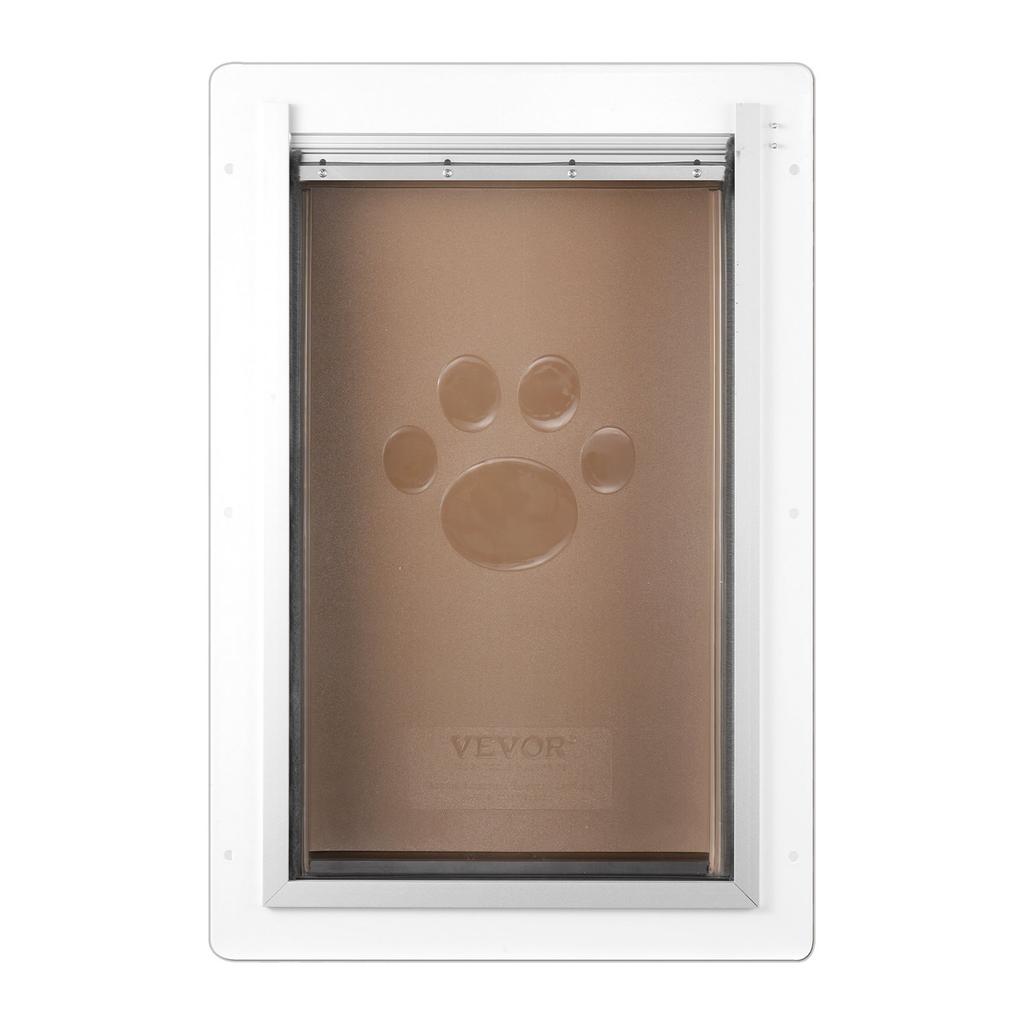 Pet Door for Wall with Lock and 3 Magnetic Flap System Metal Frame Small