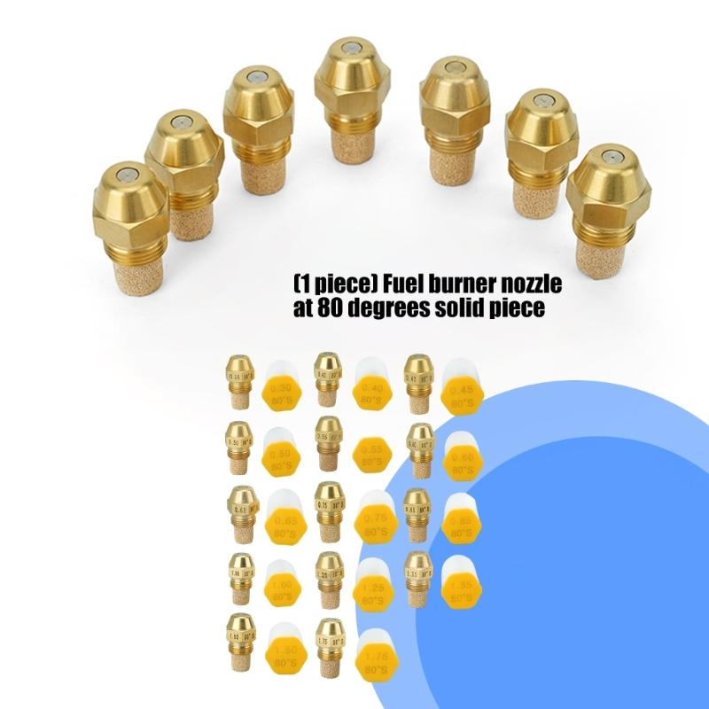 Промышленная металлическая форсунка 80 градусов, усиленная металлическая форсунка для оборудования для сжигания топлива, варианты 14 GPH