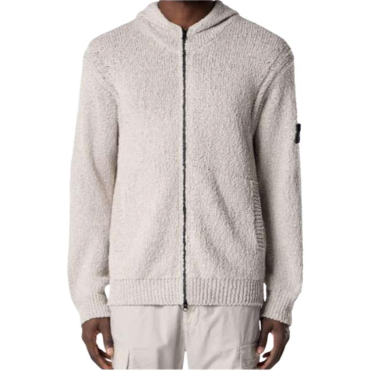 STONE ISLAND Удобный Простой Свободный Вязаный Свитер с Капюшоном Мужской свитер L1S155100039S0N11V0M61
