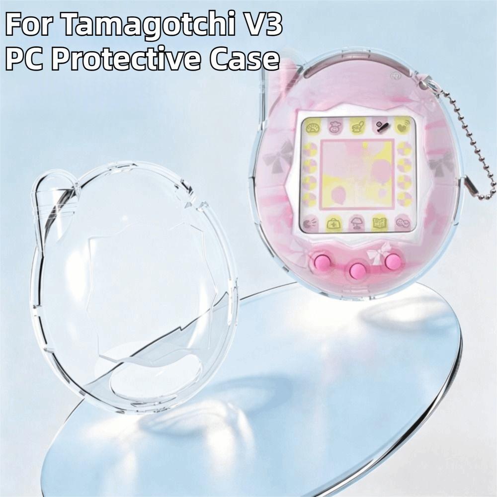 Crystal PC Protective Case Transparent Clear Cover for Tamagotchi Connection V3 Game Accessories