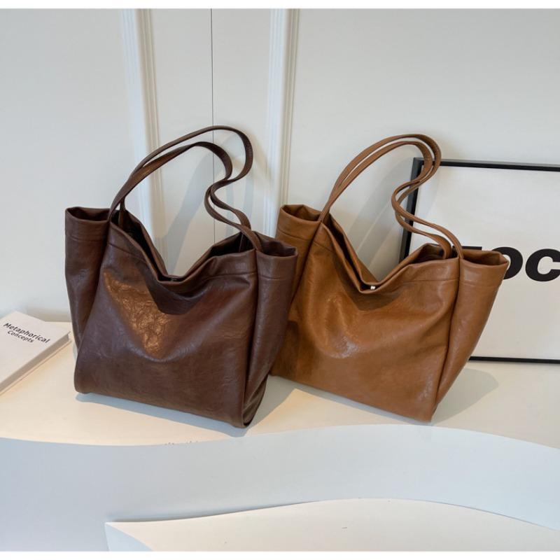 Большая сумка 2024, новинка, винтажная сумка на плечо для отдыха, высокое качество, большая вместительная сумка для поездок на работу