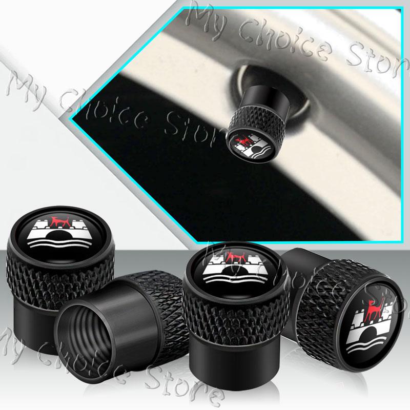 4Pcs Wolfsburg Edition Emblem Car Valve Caps Wheel Tires Air Tyre Stem Protective Cover For VW Golf Mk5 Passat Jetta Tiguan Polo