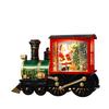 Christmas Train Lantern Decoration, Christmas Snowman Santa Train Water Swirling Glitter Lantern, Battery Operated Christmas Home Ornament