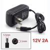 12V 2A 5.5mm X 2.5mm Power Supply US Plug Type AC 100V-240V To DC Adapter Plug For CCTV IP Camera