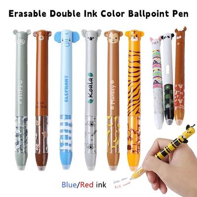 Ручка шариковая с дизайном животных, стираемая ручка с нейтральными чернилами, новые ручки для подписи, школа, офис