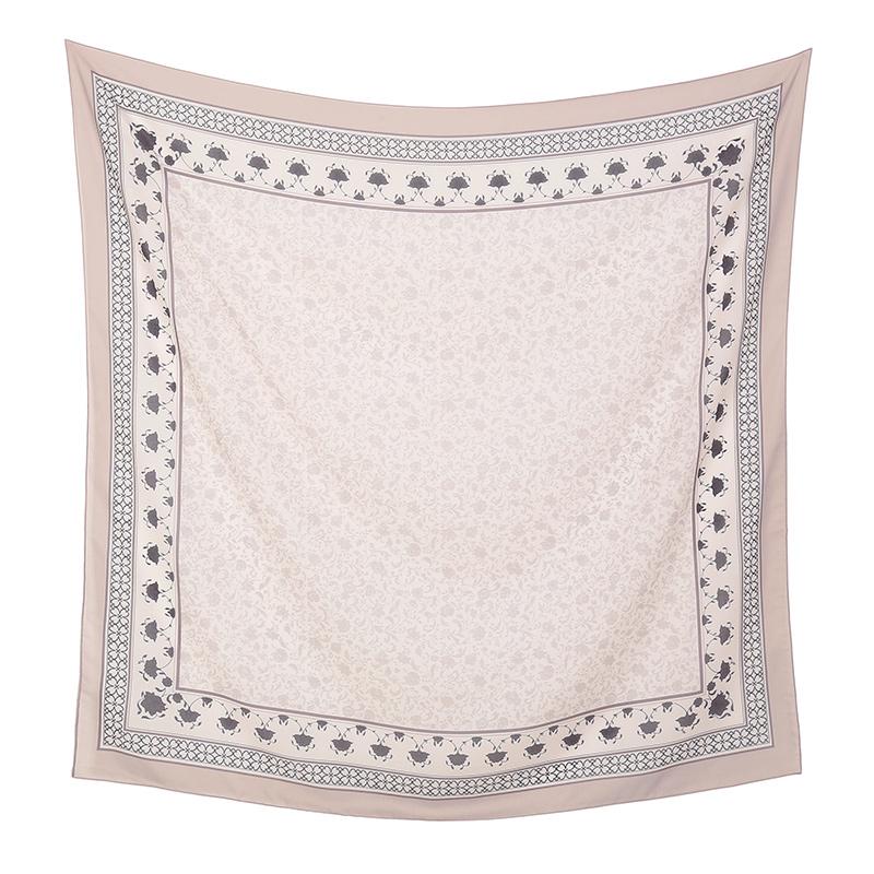 Малайзия Цветочный Принт 110 Квадратный Шарф Мусульманский Хиджаб Женщины Элегантные Шали Дамы Повседневный Головной Платок Тюрбан Косынка Оптовая Продажа