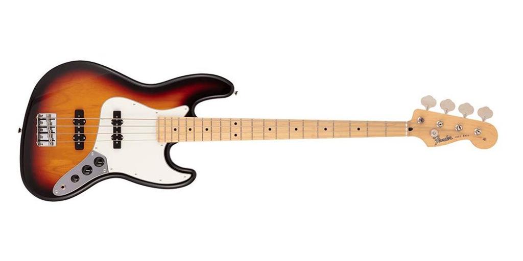 Fender Сделано в Японии, Hybrid II Jazz Maple Sunburst Bass®, накладка на гриф, 3 цвета