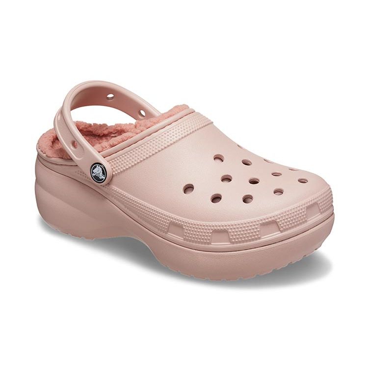 Crocs Classic Cloud Warm Cotton Clogs Women Footwear Mineral-Pink 207938-6TY
