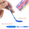 50Pcs Silicone Eyelash Brushes Makeup Tools Eyelash Makeup Brush Spoolers Eyebrow Comb  Girl