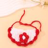 Popular Cute Pet Handmade DIY Knitted Cat Collar Decorative Saliva Towel Fashionable Versatile Scarf Small Dog