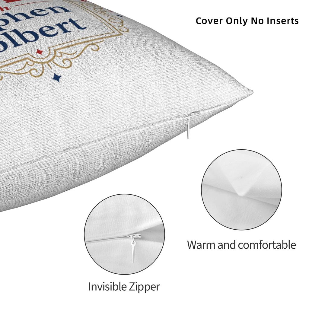 The Late Show With Stephen Colbert Pillowcases Cute Funny Pillow Case For Sofa Car Home Decor Print Pillow Cover