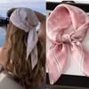 Fashion Print Silk Hairbands Scarf Women Spring New Elagant Floral Bandana Neck Kerchief Head Bands Foulard Female Scarfs