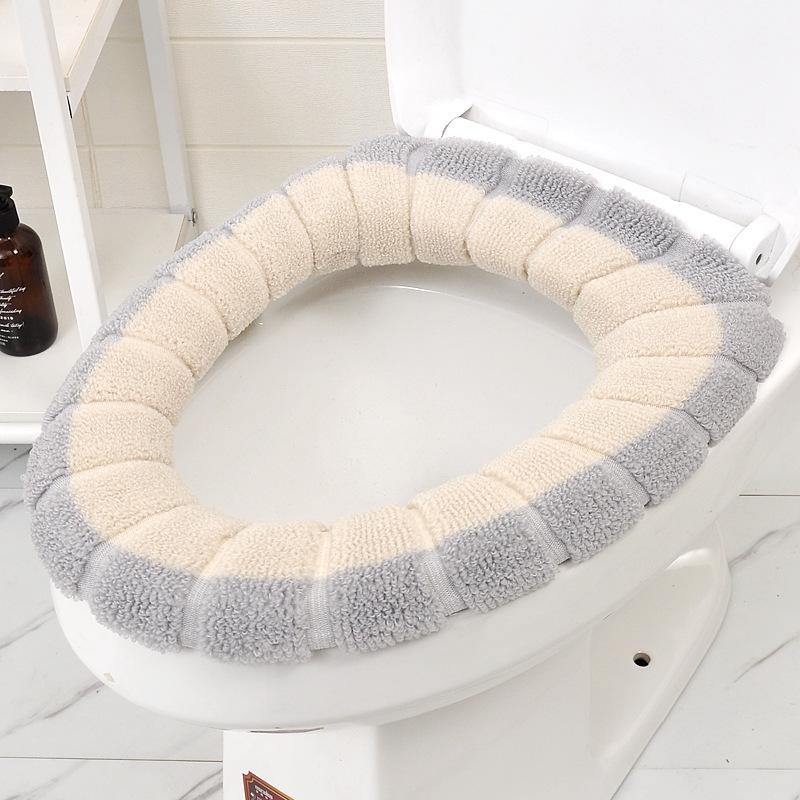 Коврик для сиденья унитаза O-образной формы с ручкой, устойчивый к грязи