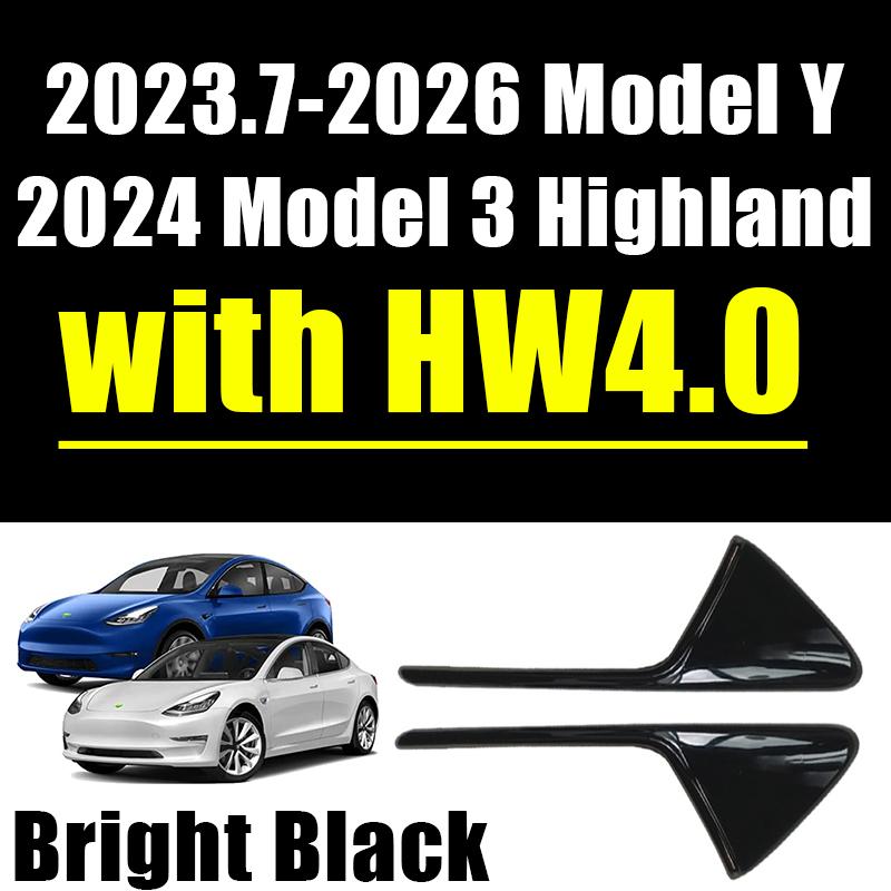 Xiaomi Suitable for Tesla Model 3 Model Y 1 Pair Car Side Camera Protective Cover ABS Carbon Fiber Protective Cover Turn Signal Cover