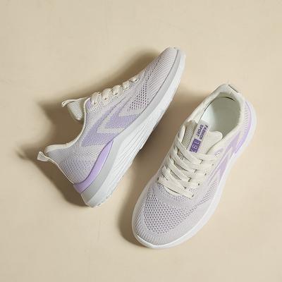 Летняя новая повседневная обувь из летучего трикотажа, универсальные сетчатые дышащие кроссовки, женская обувь, тонкие одинарные туфли