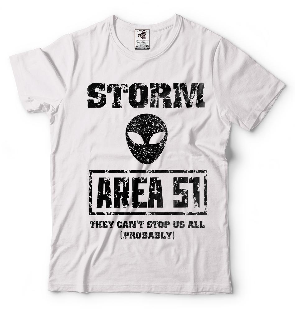 Storm Area 51 Tshirt They Cant Stop Us All UFO Event Alien TShirt Area 51