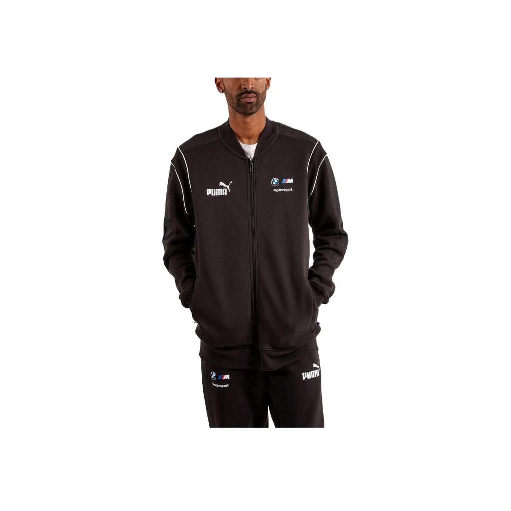 Puma Куртка с длинным рукавом и буквенным принтом на молнии, мужская, черная 621213-01