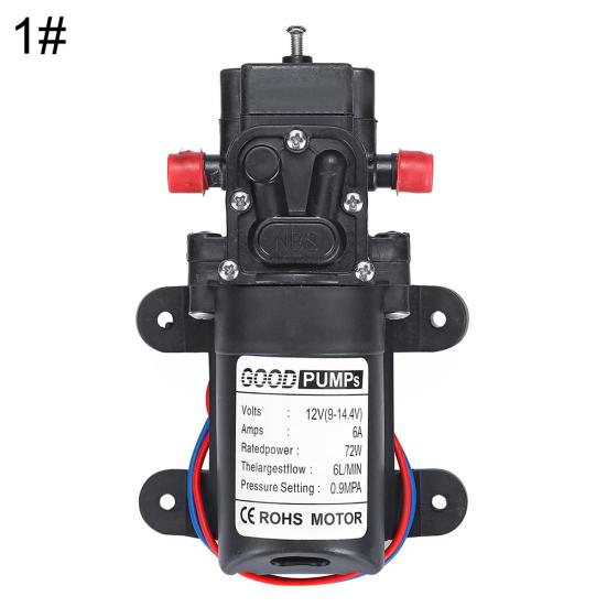 12V 6lpm 70W Self-Priming High Pressure Caravan Camping Boat Reflux Water Pump