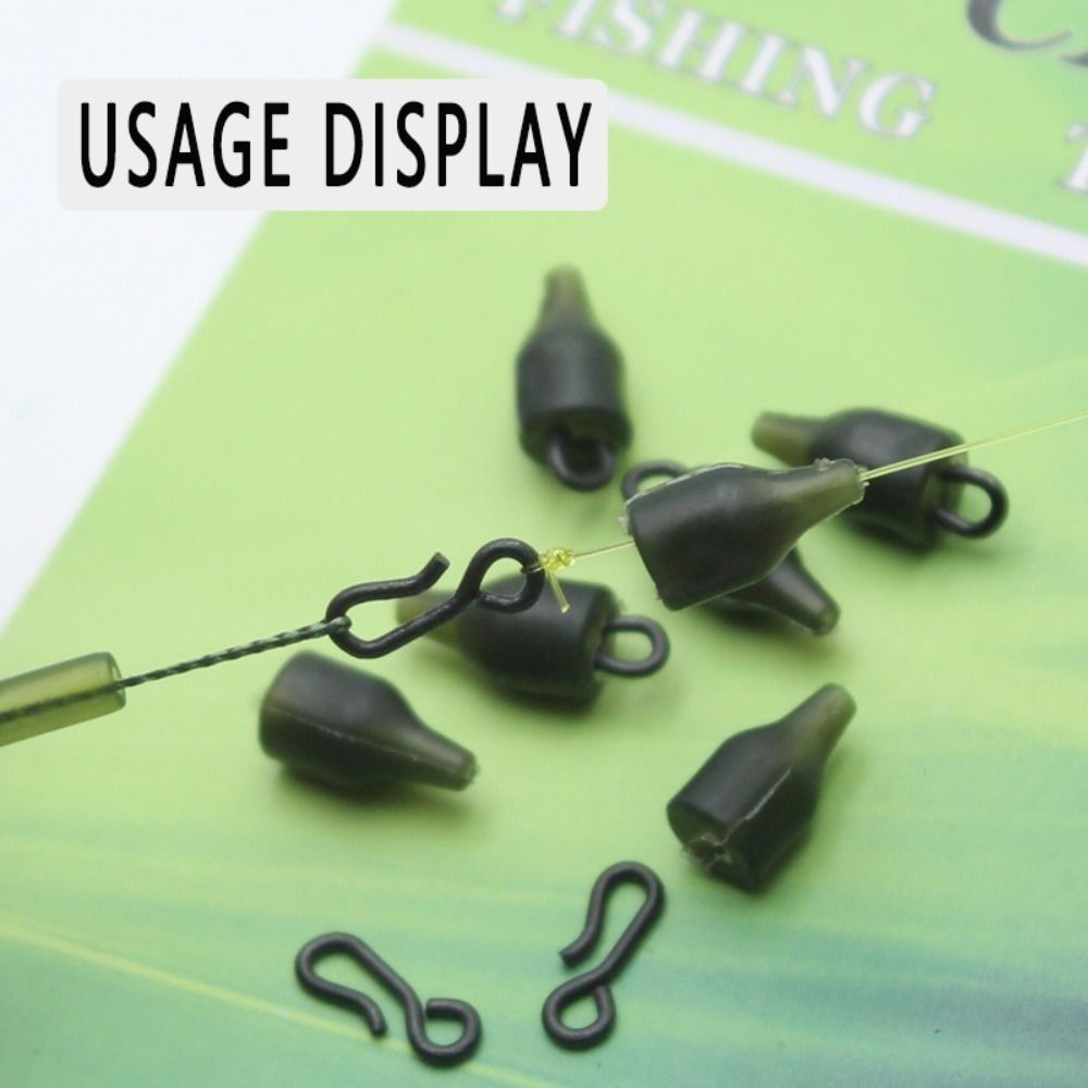 Quick Connect Rigs Stop Beads Quick Change Fishing Connector for 10PCS Rig Line Holder