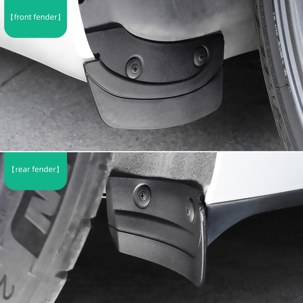 LUCKEASY For Tesla Model Y 2020-2025 Invisible Mud Fenders Modification Car Exterior Accessories Model 3 2025 Mudguards 4Pcs