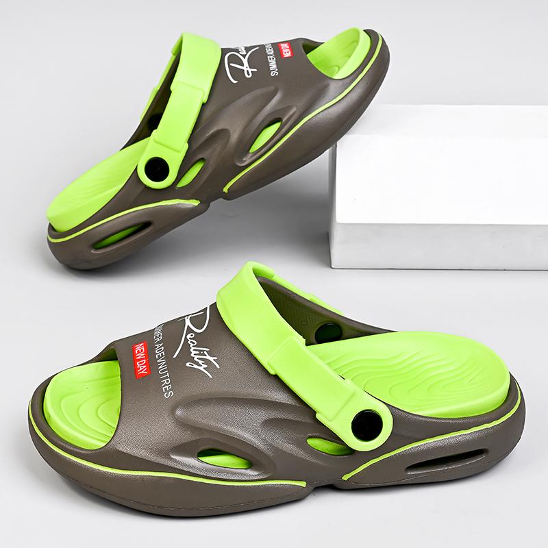 2024 Новые мужские тапочки Летние шлепанцы на мягкой подошве из ЭВА для дома и улицы Пляжная обувь для ходьбы Шлепанцы Мужская обувь