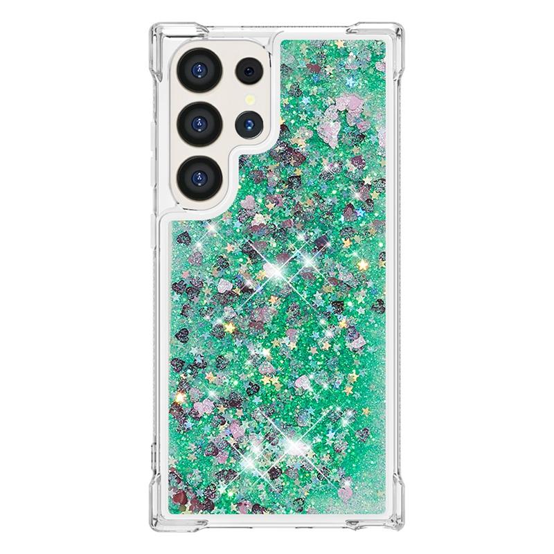 Для чехла Galaxy S24 Ultra Мультяшный расписной чехол с жидким песком для Samsung Galaxy S23 S 24 Ultra S24 Plus Чехол для телефона Фунда