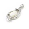 Les Trésors De Lily [I8871] - Artisan Silver Pendant 'Goddess Opal' Silver White (rhodium-plated) - 18x10 Mm