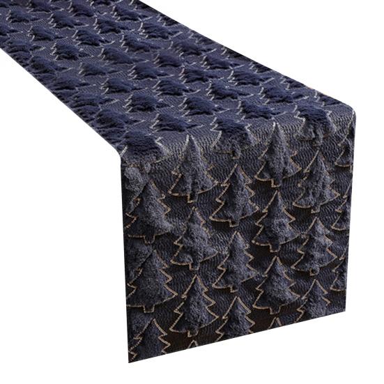 Рождественская скатерть-дорожка 3D Рождественская елка Скатерть-дорожка Утолщенная Скатерть с пайетками для праздничного дома