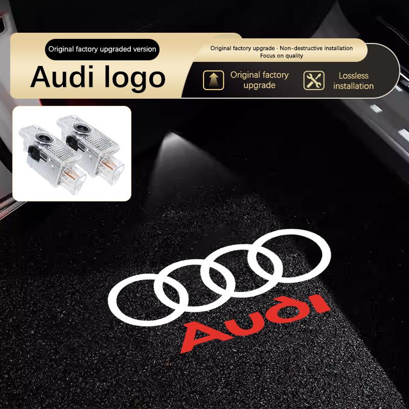 For Audi A4 B5 B6 B7B8 A1 A3 8V 8P 8L A6 C5 C6 C7 A5 A7 A8 Q3 Q5 Q7 TT S3 S6 Sline Quattro Led Car Logo Laser Welcome Door Light