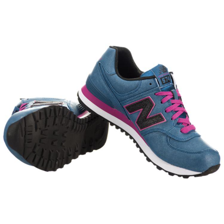 New Balance Nb 574 Модные Прочные Низкие Кроссовки для Бега Женские кроссовки Кобальтово-синие WL574MBR