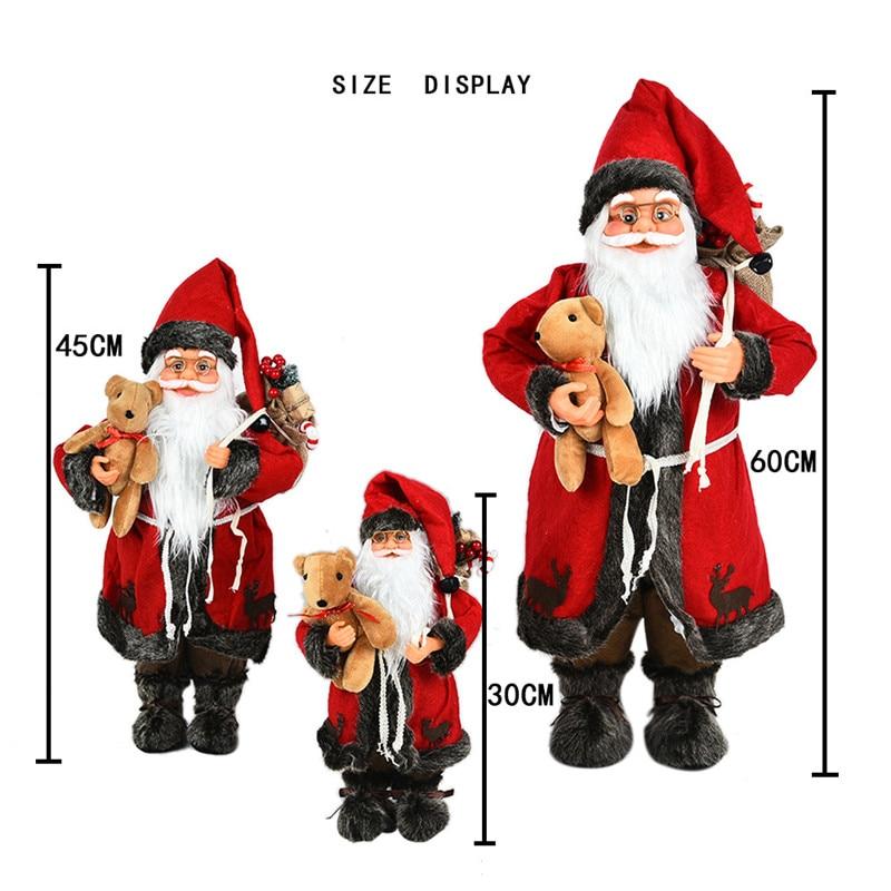 Рождественские украшения для дома, большая кукла Санта-Клауса, детский рождественский новогодний подарок, декор рождественской елки, товары для свадебной вечеринки