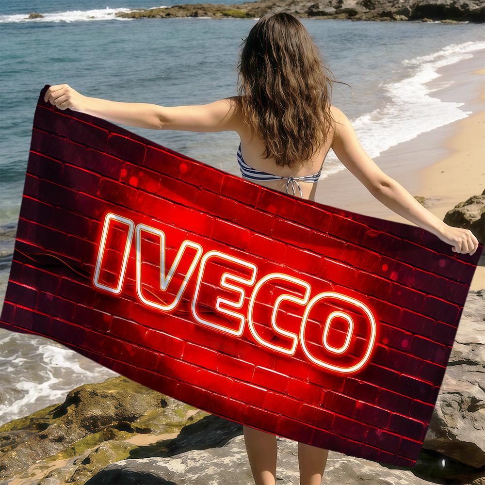 Мода крутой арт черная карта i-IVECOs Полотенце мягкое Пляжные полотенца Полотенце для поездок купание Лето Отпуск Купание Бассейн Лагерь Подарок