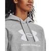 UA RIVAL FLEECE BIG LOGO HDY Мод Серый Светло-Меланжевый Белый MD [Under Armor] / /
