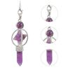 Crystal Merkaba Star Stone Hexagon Pendulums Dowsing Divination Natural Amethyst Quartz Healing Sceptre Reiki Pendlum Pendants
